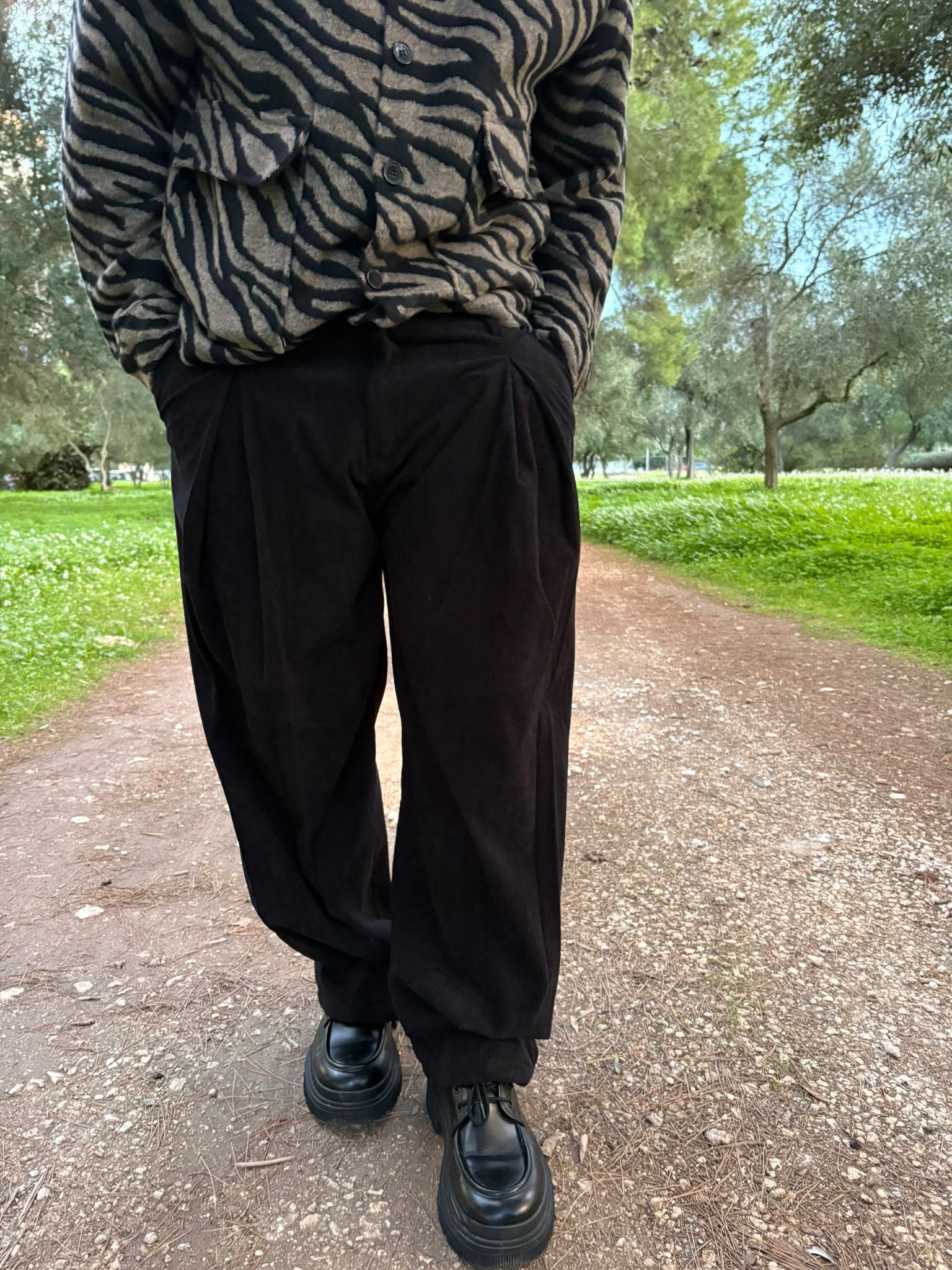 Panta Balloon Velluto Black