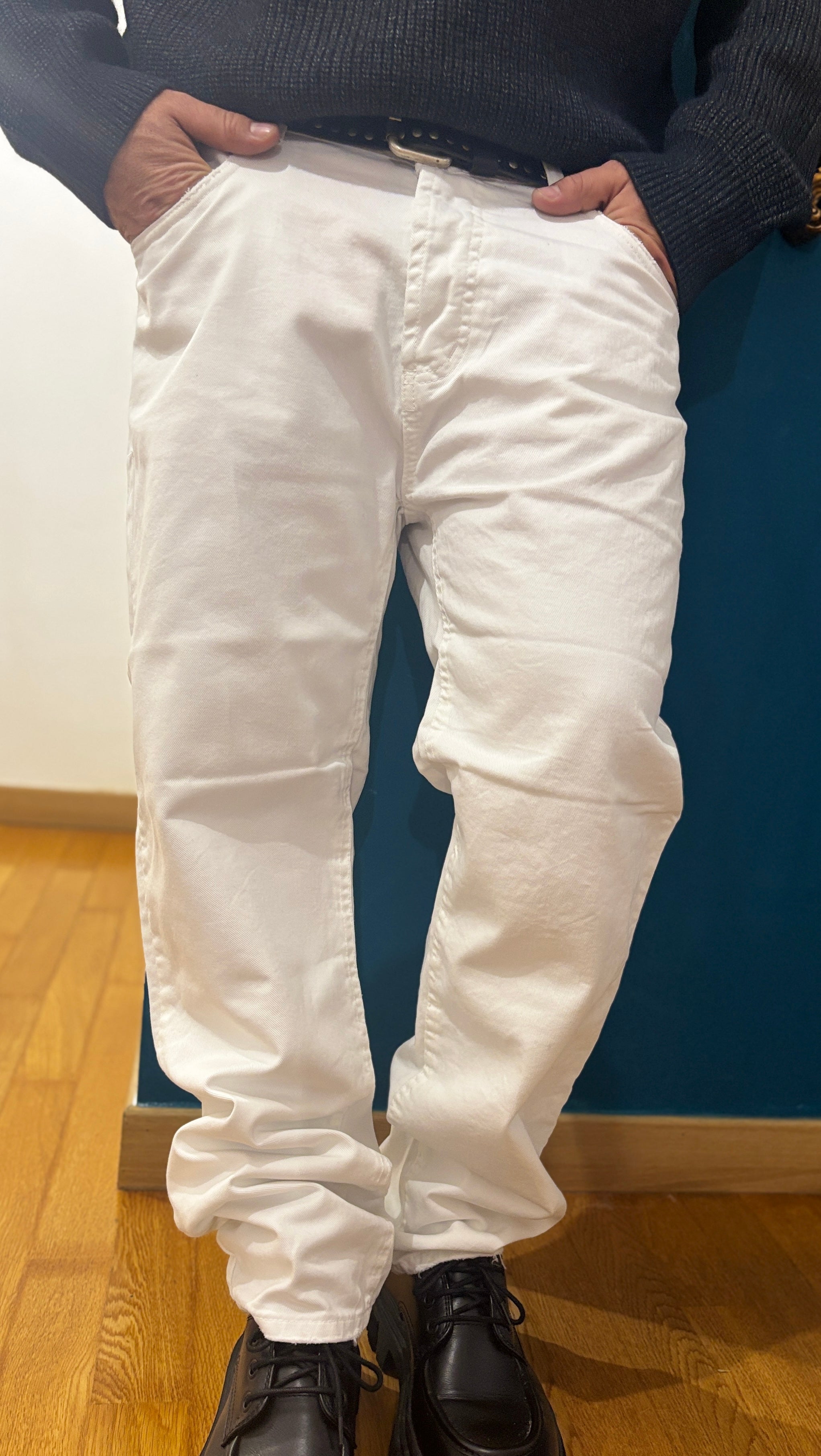 Jeans White FondoLacerato