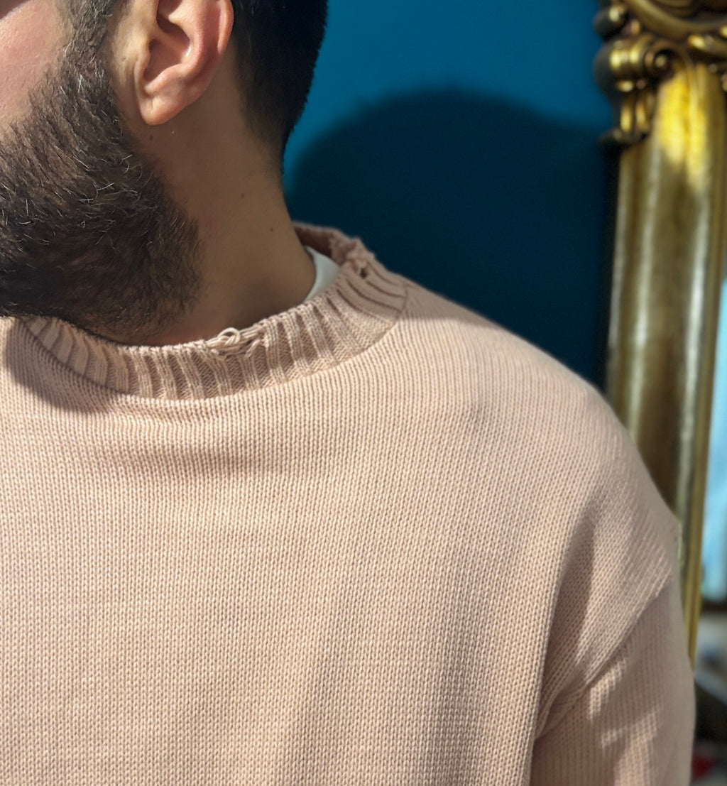 Maglione Lacerato Cipria