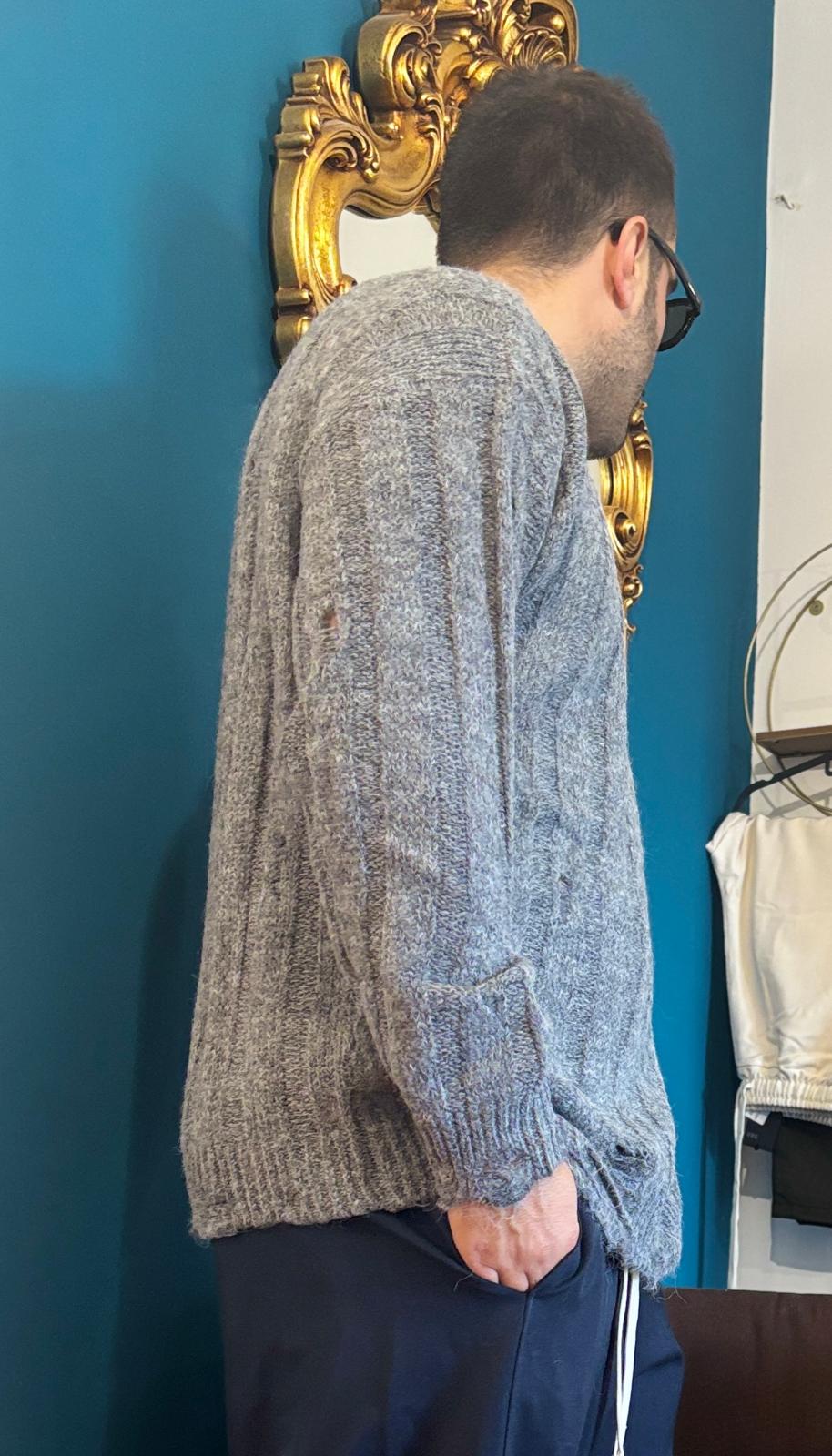 Maglione Lacerato Grey