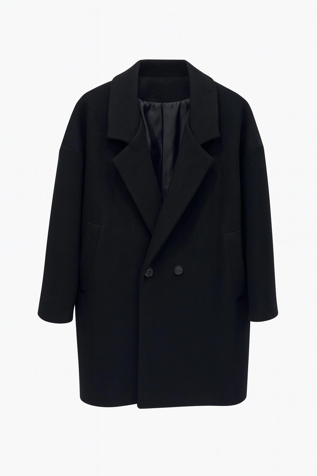 Cappotto DP 2 Bottoni Black