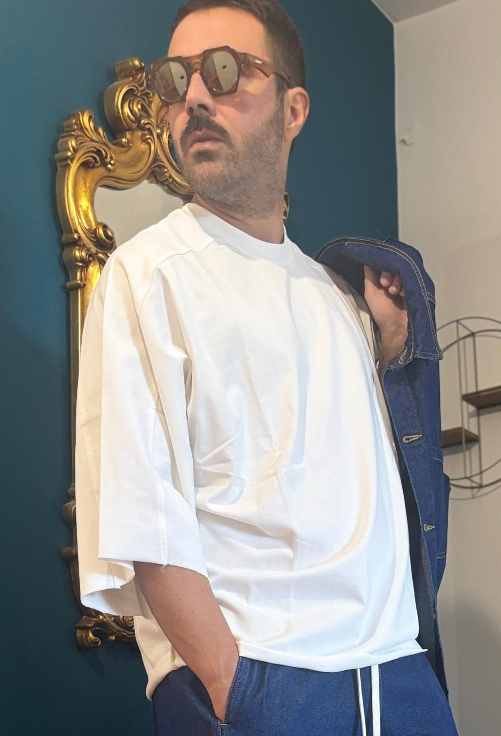 T-Shirt Over Taglio Vivo